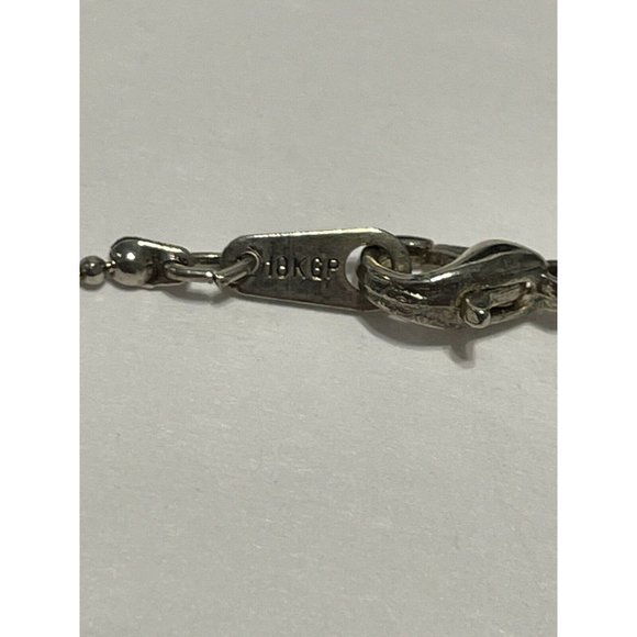 16”  18KGP choker necklace mother of pearl Abalone Yin and yang pendant Pink - Picture 8 of 8